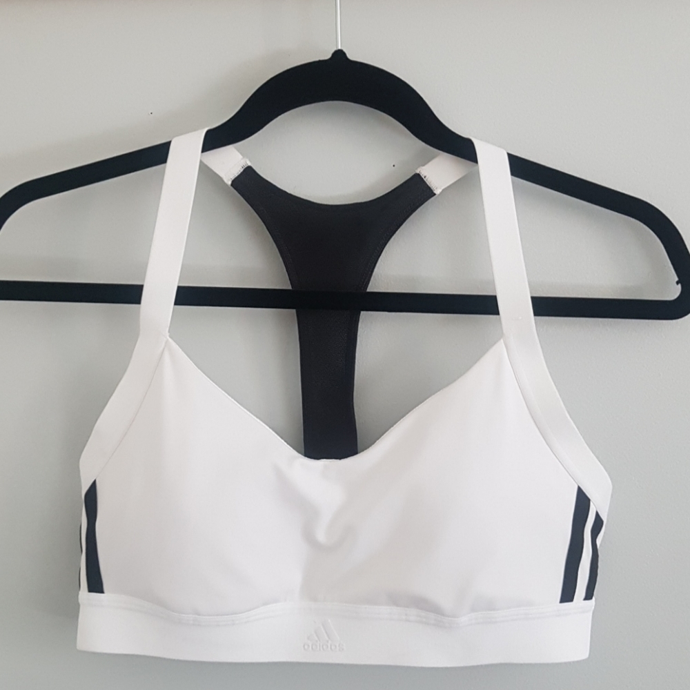 White Adidas Sports Bra